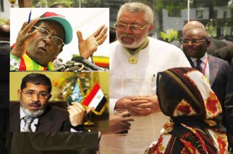 Ghana : Rawlings sÂ’exprime sur la réélection de Mugabe et dénonce lÂ’arrestation de Morsi